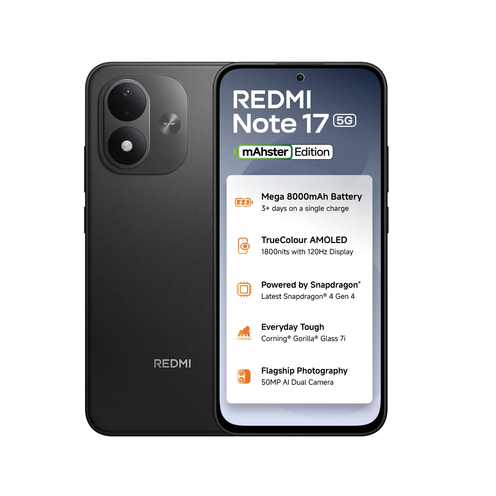 redmi note 17 (5g) | dark night