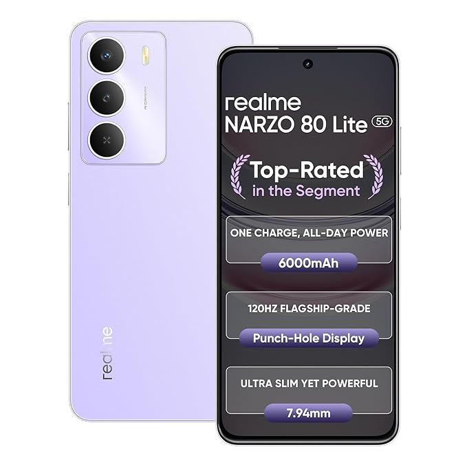 REALME NARZO 80 LITE (5G) | CRYSTAL PURPLE