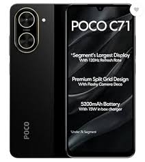 POCO C71 (4G) | POWER BLACK